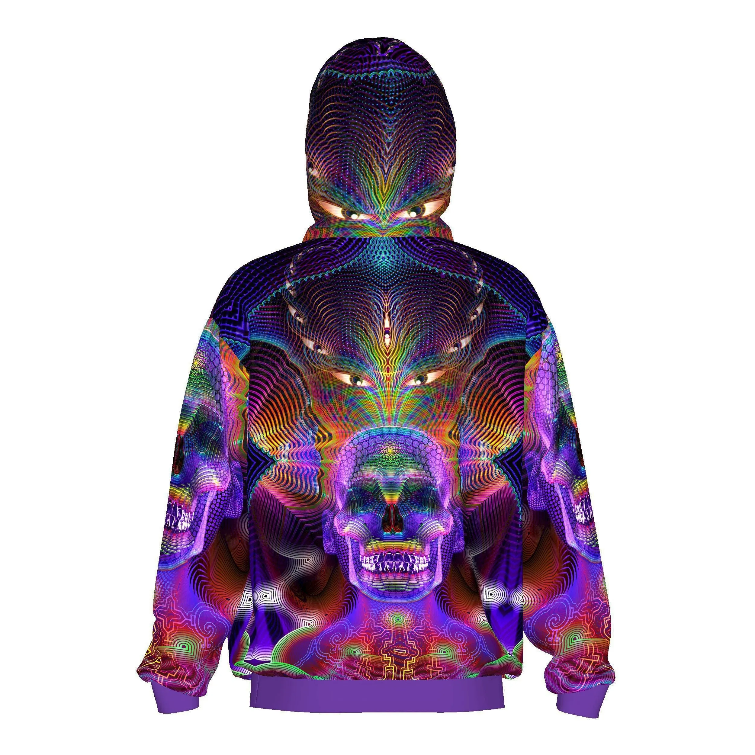 Sacred Geometry Hoodie | Fractal Hoodie | Psy Clothing | Festival Hoodie | Psychedelic Sweater | Yamantaka (HD)