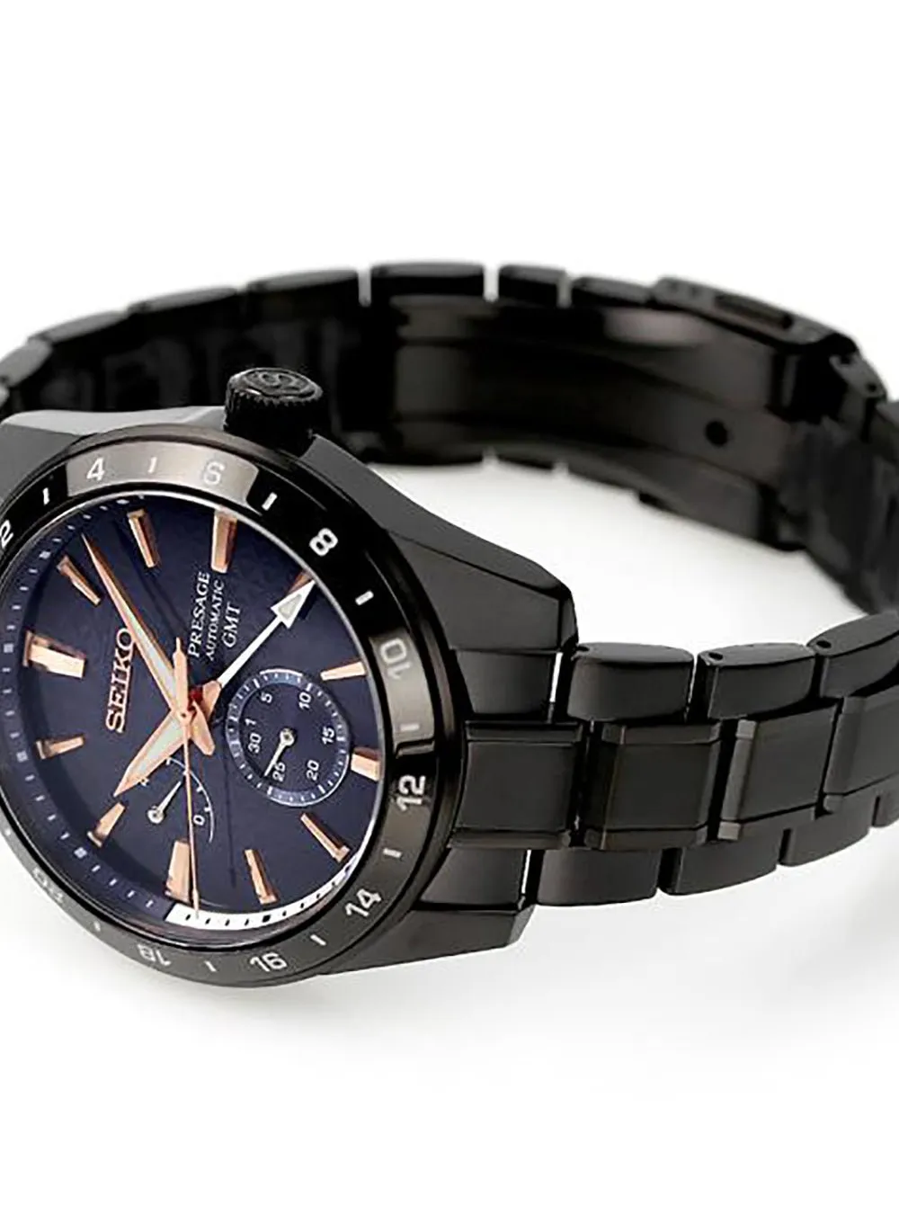 SEIKO PRESAGE PRESTIGE LINE AUTOMATIC GMT SHARP EDGED SERIES LIMITED EDITION SARF023 MADE IN JAPAN JDM