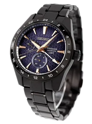 SEIKO PRESAGE PRESTIGE LINE AUTOMATIC GMT SHARP EDGED SERIES LIMITED EDITION SARF023 MADE IN JAPAN JDM
