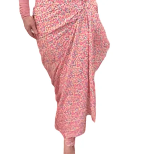 Sequin Ruched Maxi Skirt
