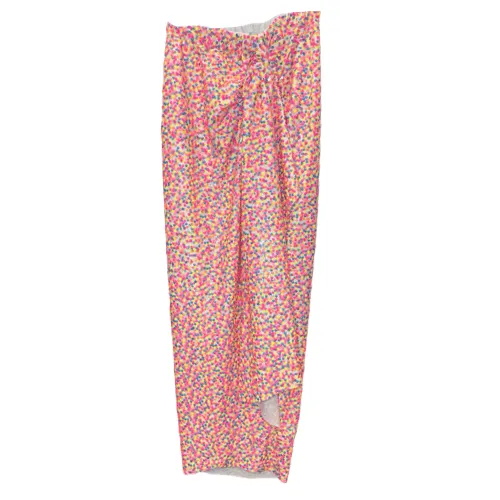 Sequin Ruched Maxi Skirt
