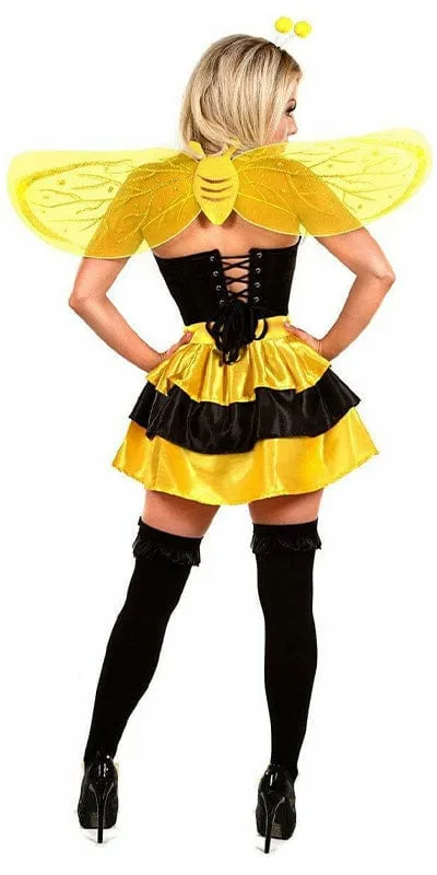 Sexy Deluxe 4 Piece Queen Bee Halloween Costume
