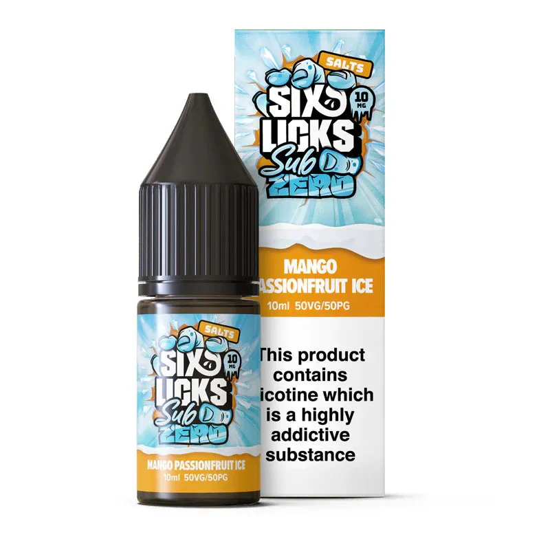 Six Licks Sub Zero Nic Salts