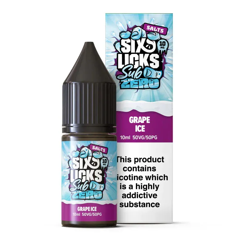 Six Licks Sub Zero Nic Salts