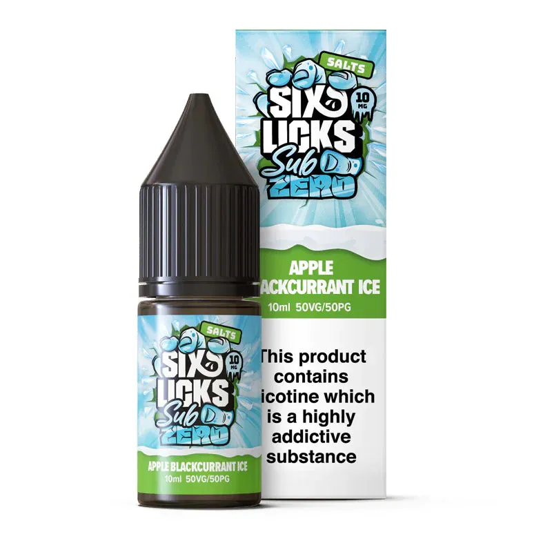 Six Licks Sub Zero Nic Salts