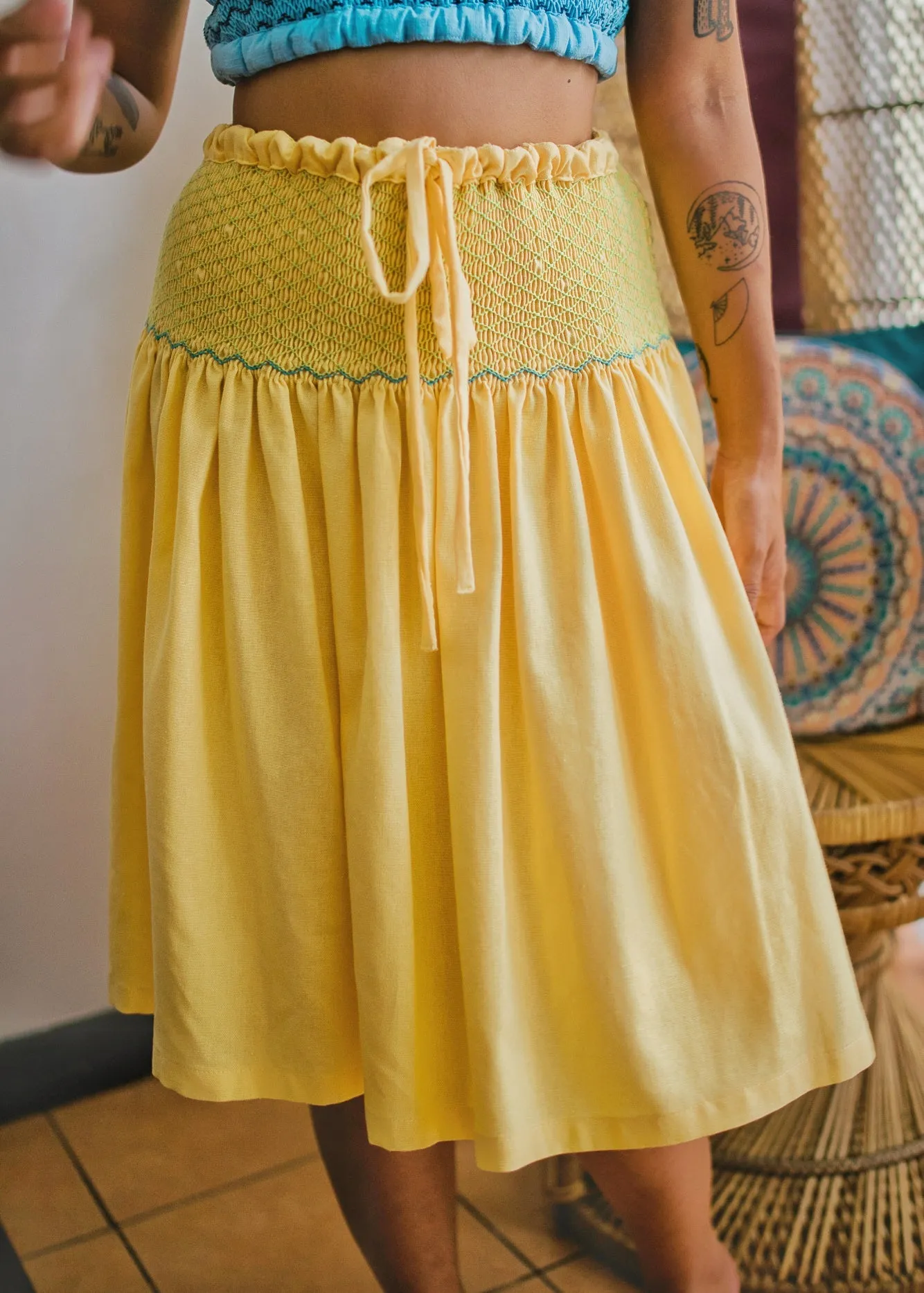sophia skirt - yellow