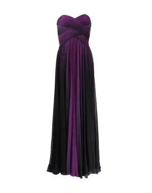 Strapless Ombre Gown