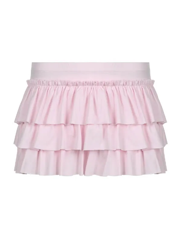 Sweetheart bow layered skirt