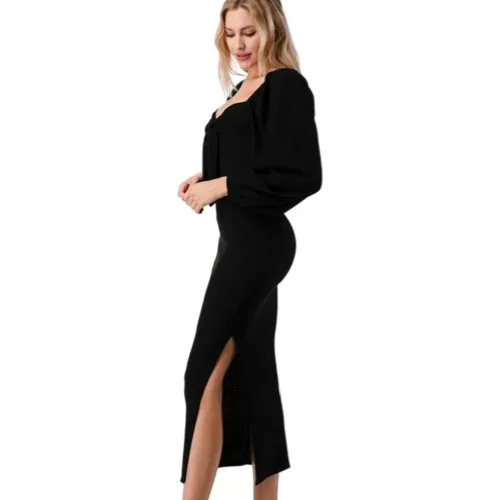 Sweetheart neckline maxi dress