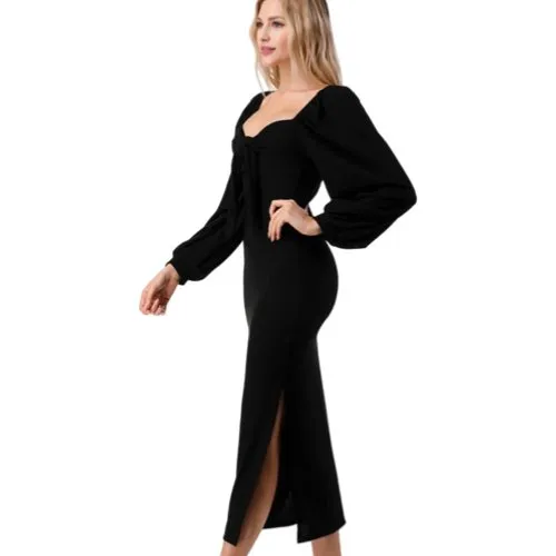 Sweetheart neckline maxi dress