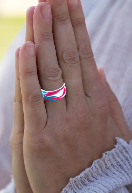 Switch Wodapalooza Tie-Dye/White Silicone Ring