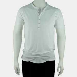 T-Shirt | Knopfleiste Weiss | PUTTMEISTER
