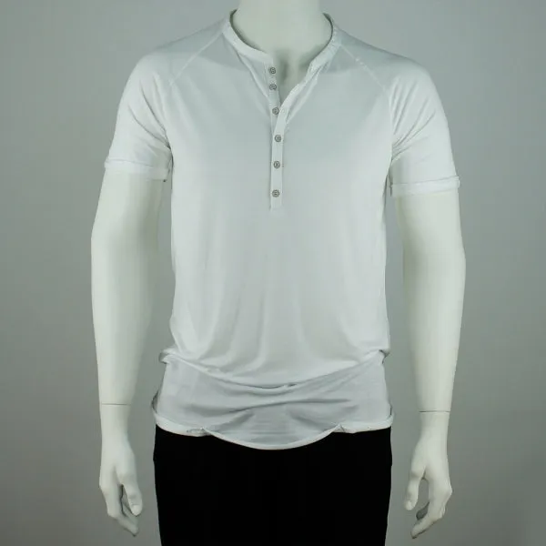T-Shirt | Knopfleiste Weiss | PUTTMEISTER