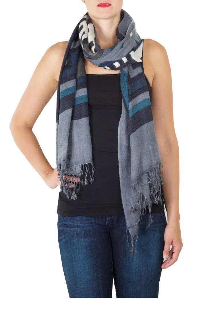 Tahoe Wool Regular Poncho - Blue Boot