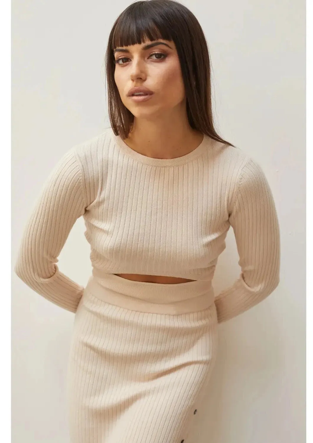 Tainted Love Skirt Set in Cream