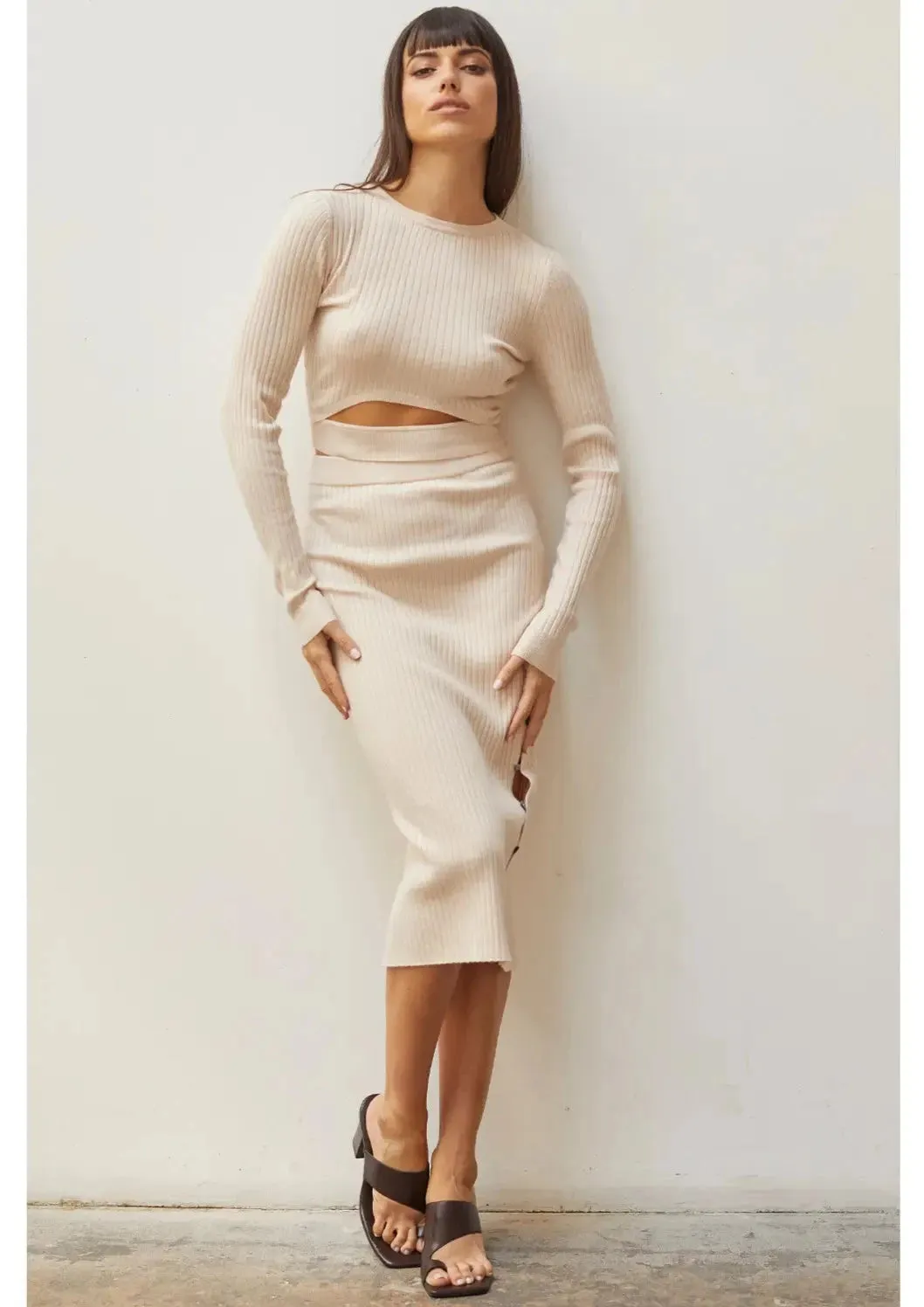 Tainted Love Skirt Set in Cream
