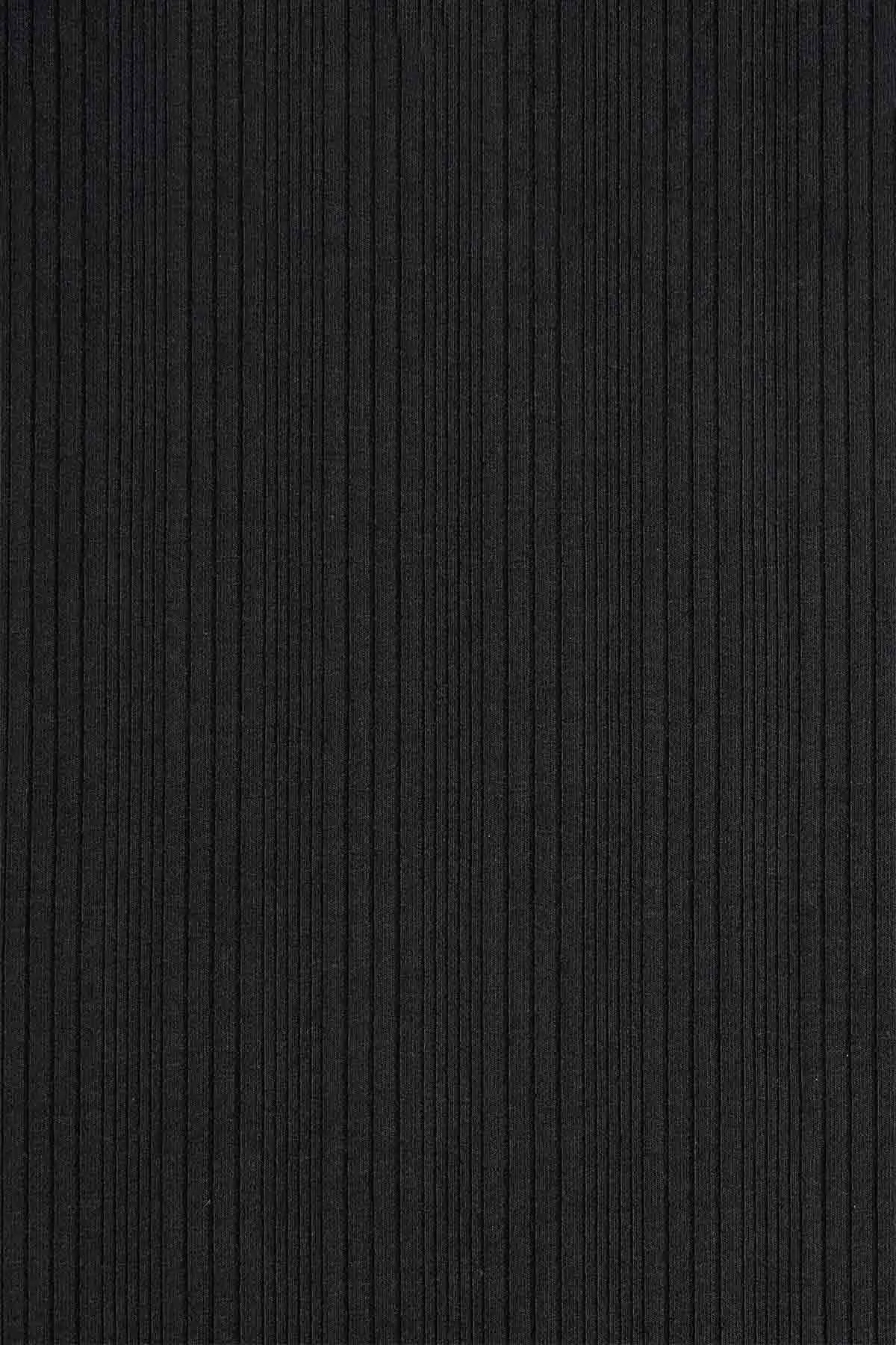 Thalia Skirt - Black Organic Rib