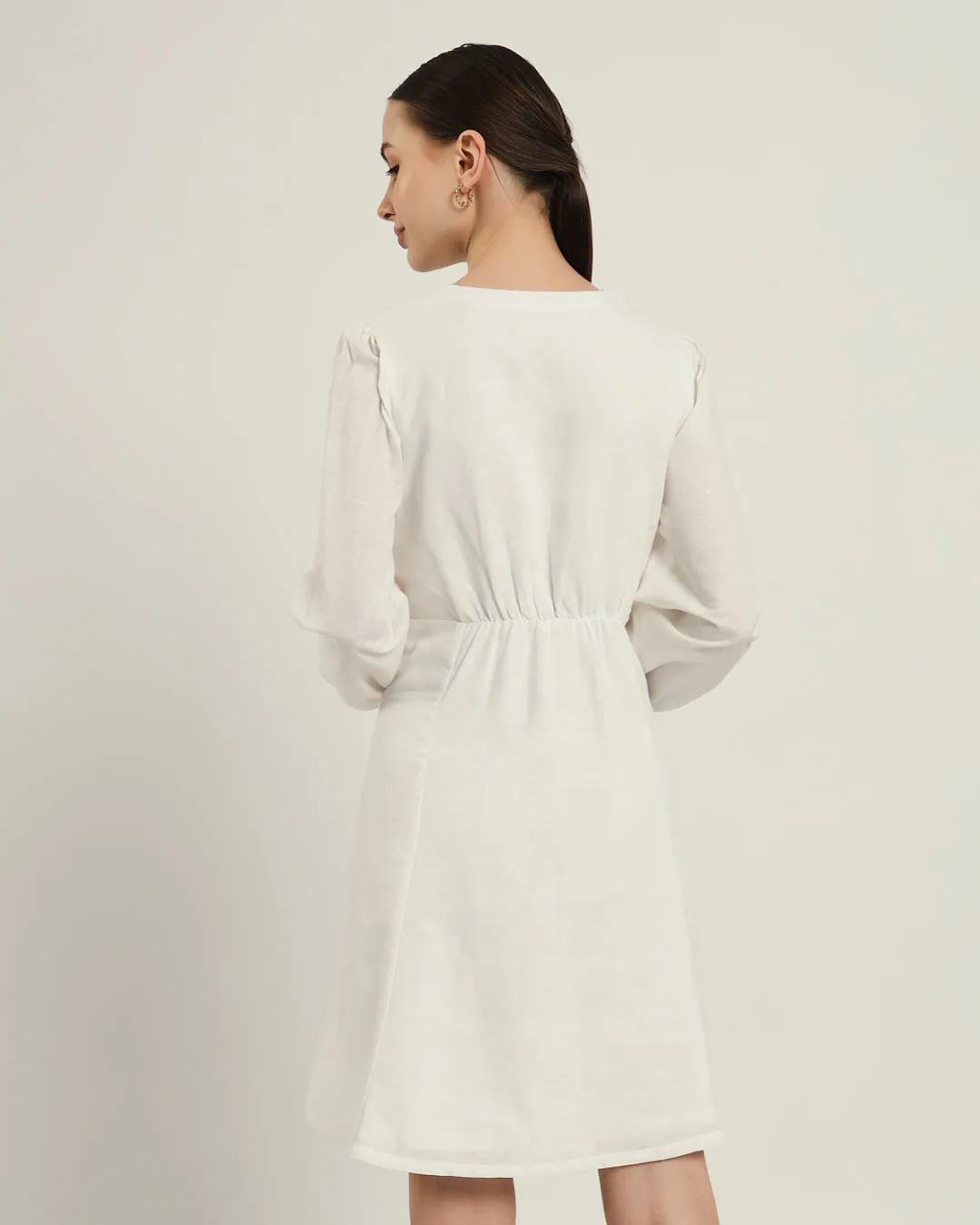 The Dafni Daisy White Linen Dress