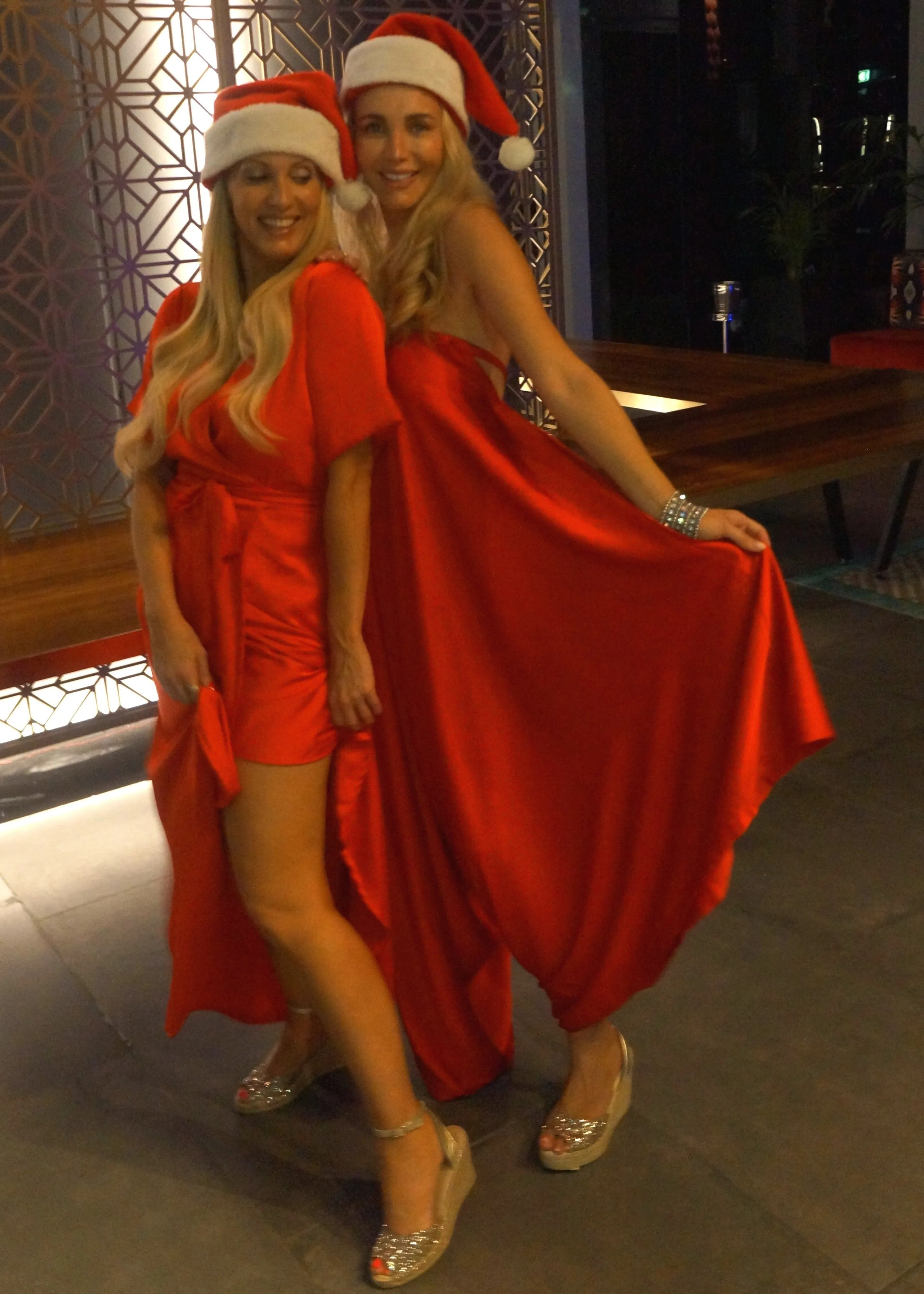 The Maxi Wrap Dress -  Christmas Mac Red