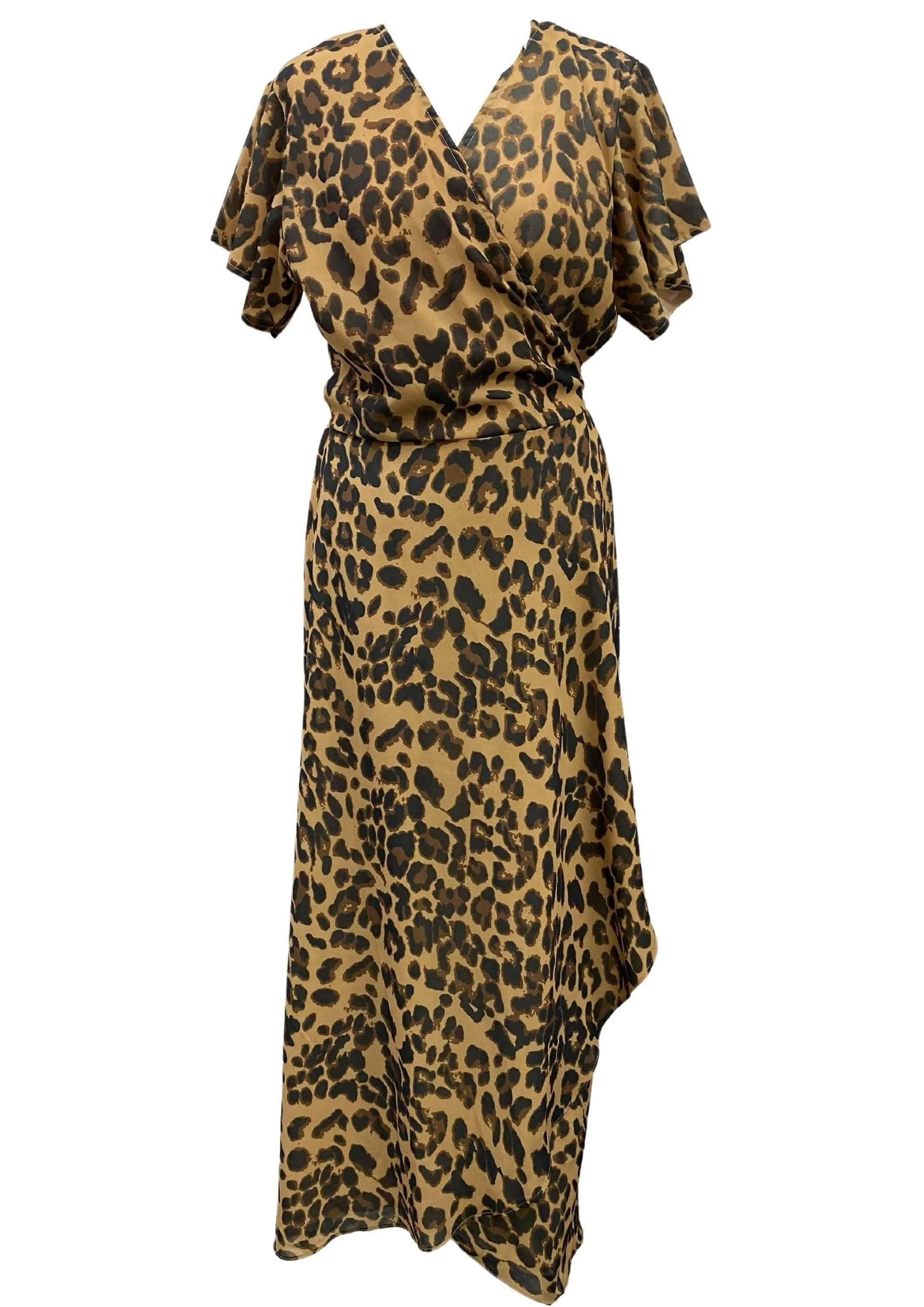The Maxi Wrap Dress - Classic Leopard