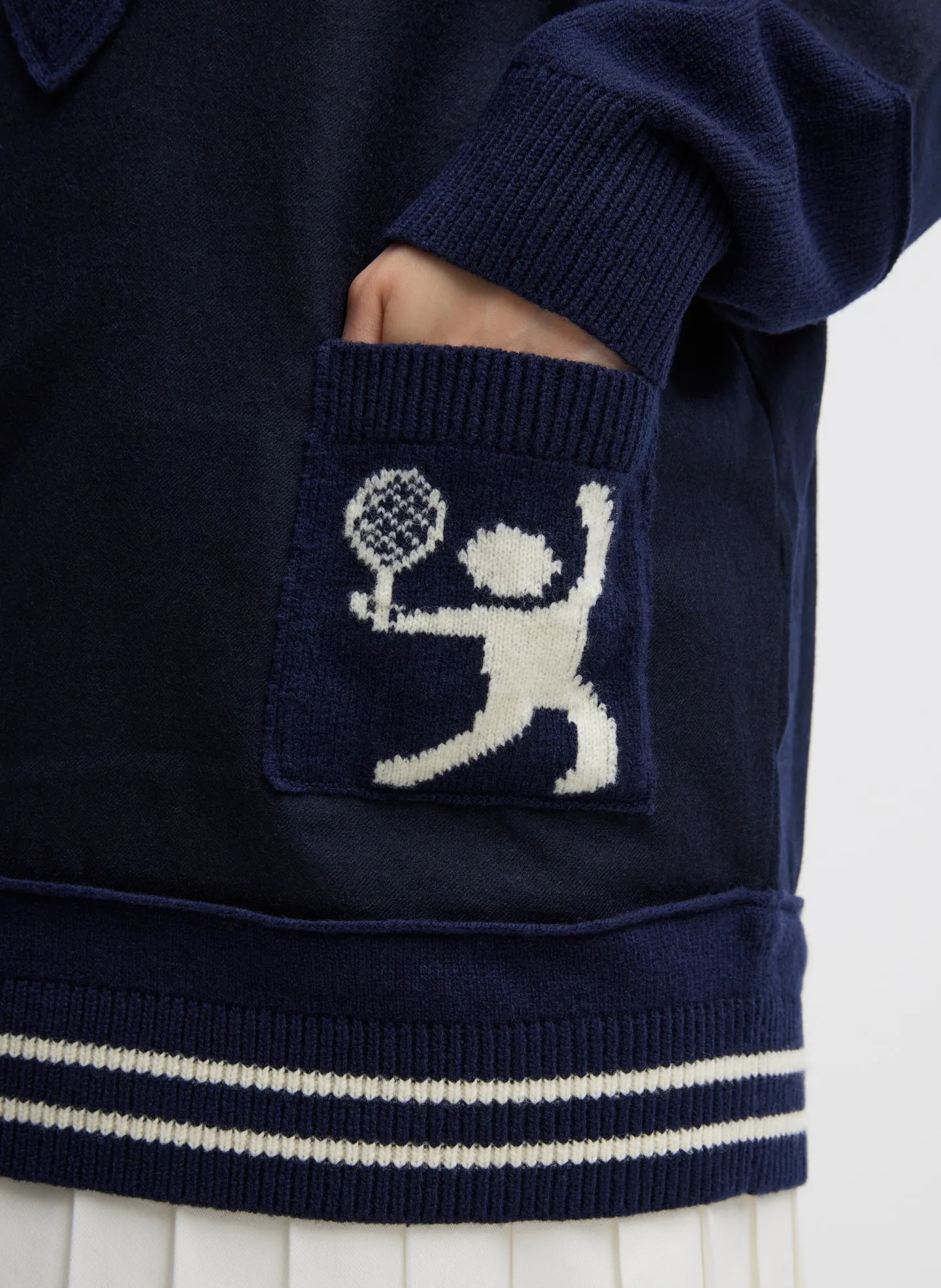 Tilden Deep V-Neck Tennis Sweater