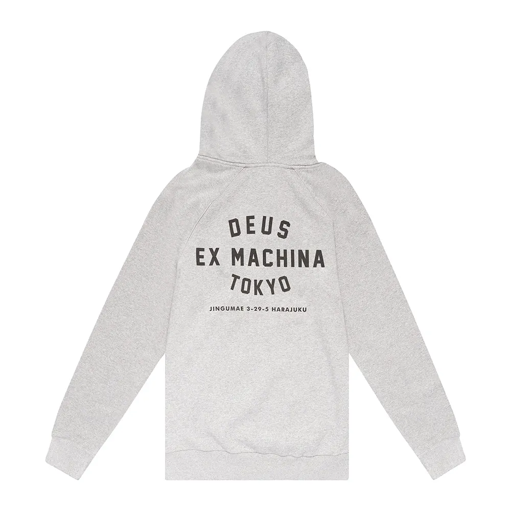 Tokyo Address Hoodie - Grey Marle