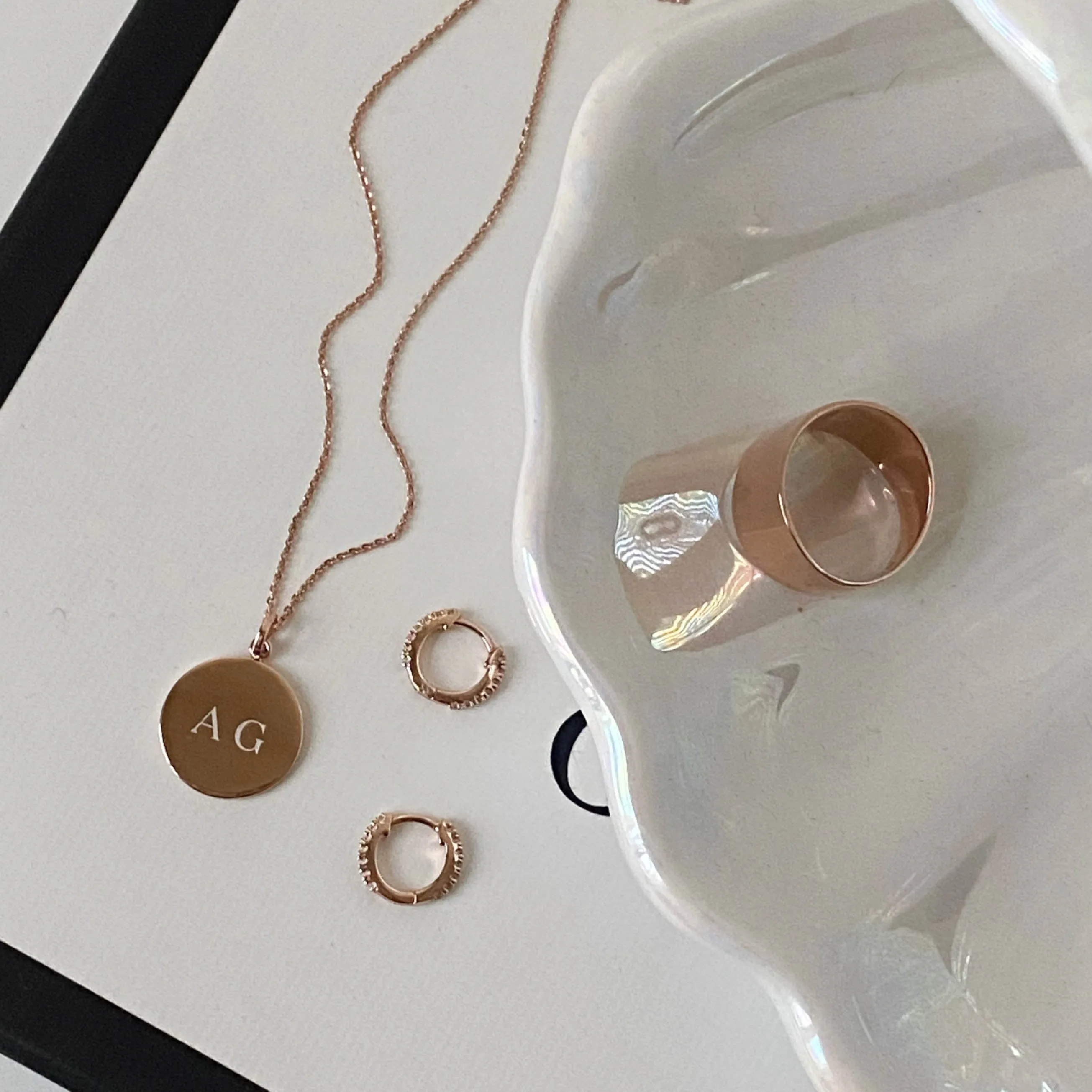 Twizzle Chain Necklace in Rose Gold