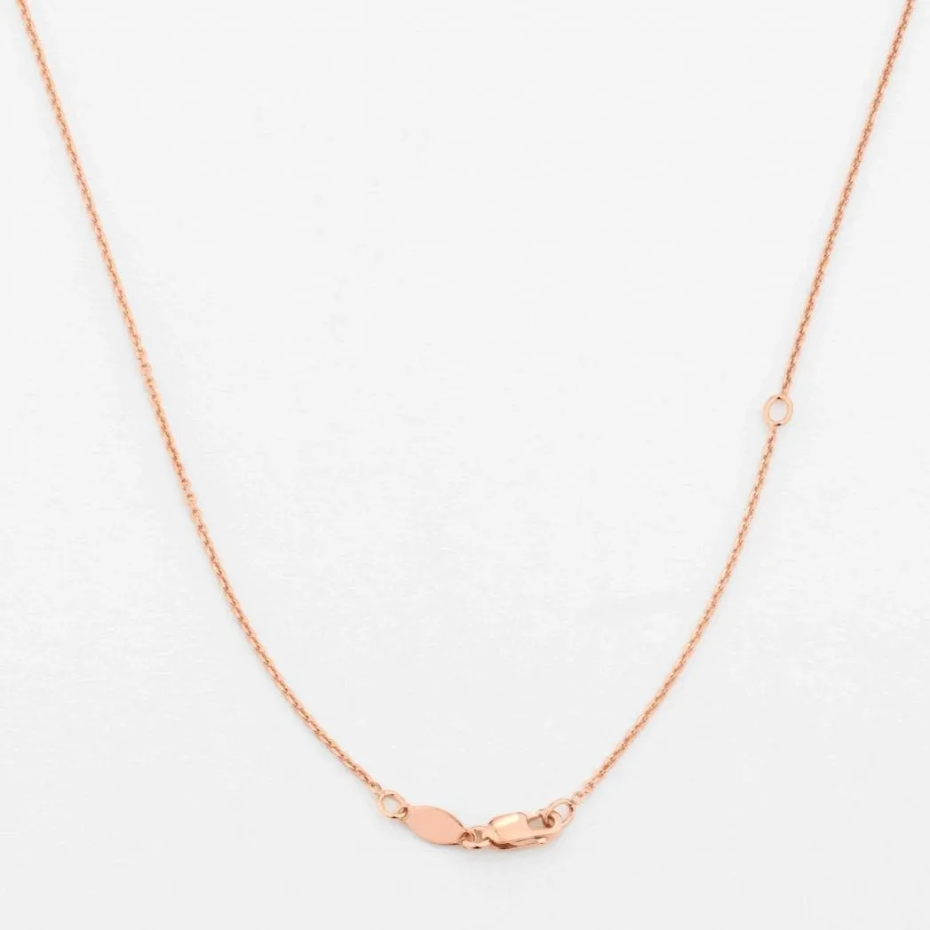 Twizzle Chain Necklace in Rose Gold