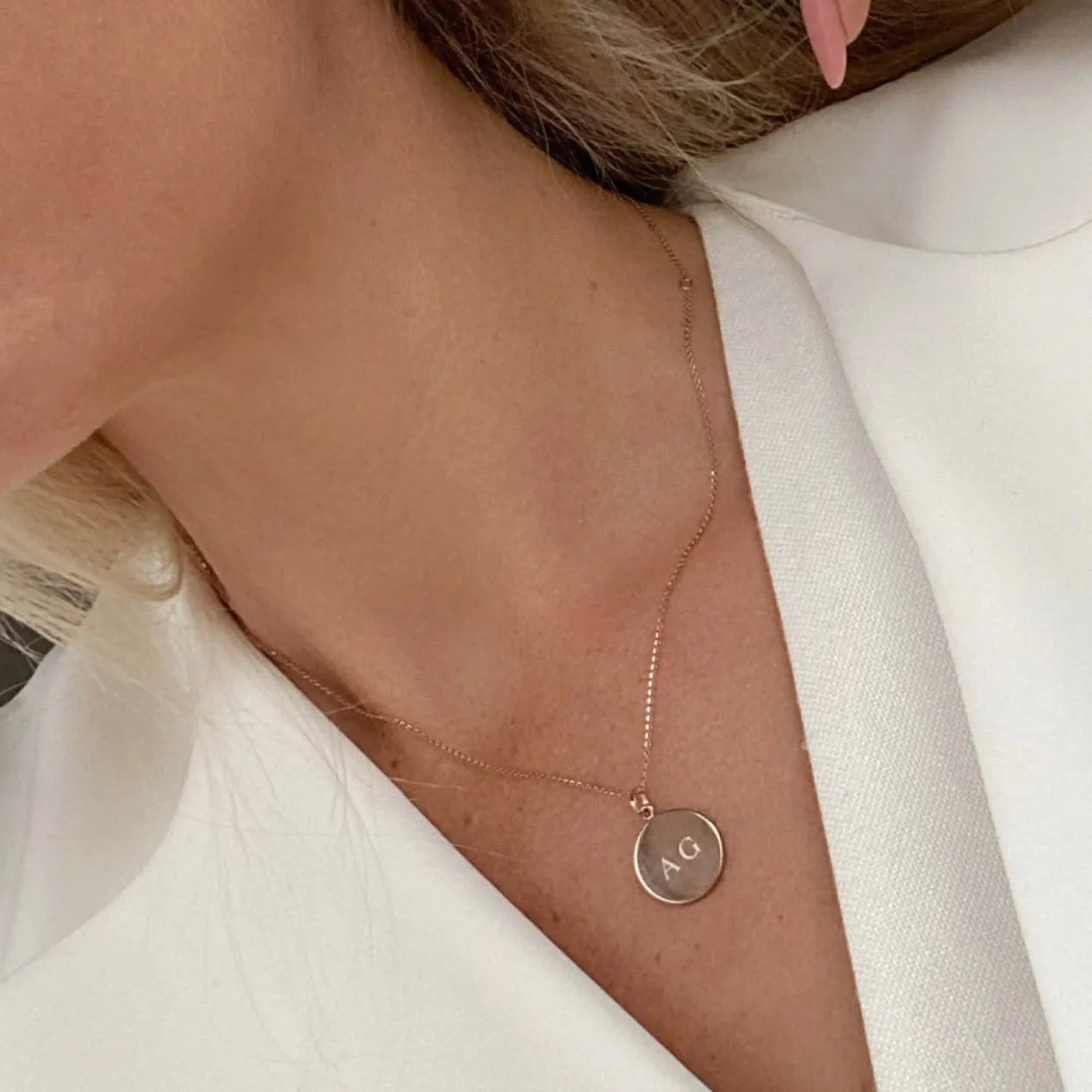 Twizzle Chain Necklace in Rose Gold