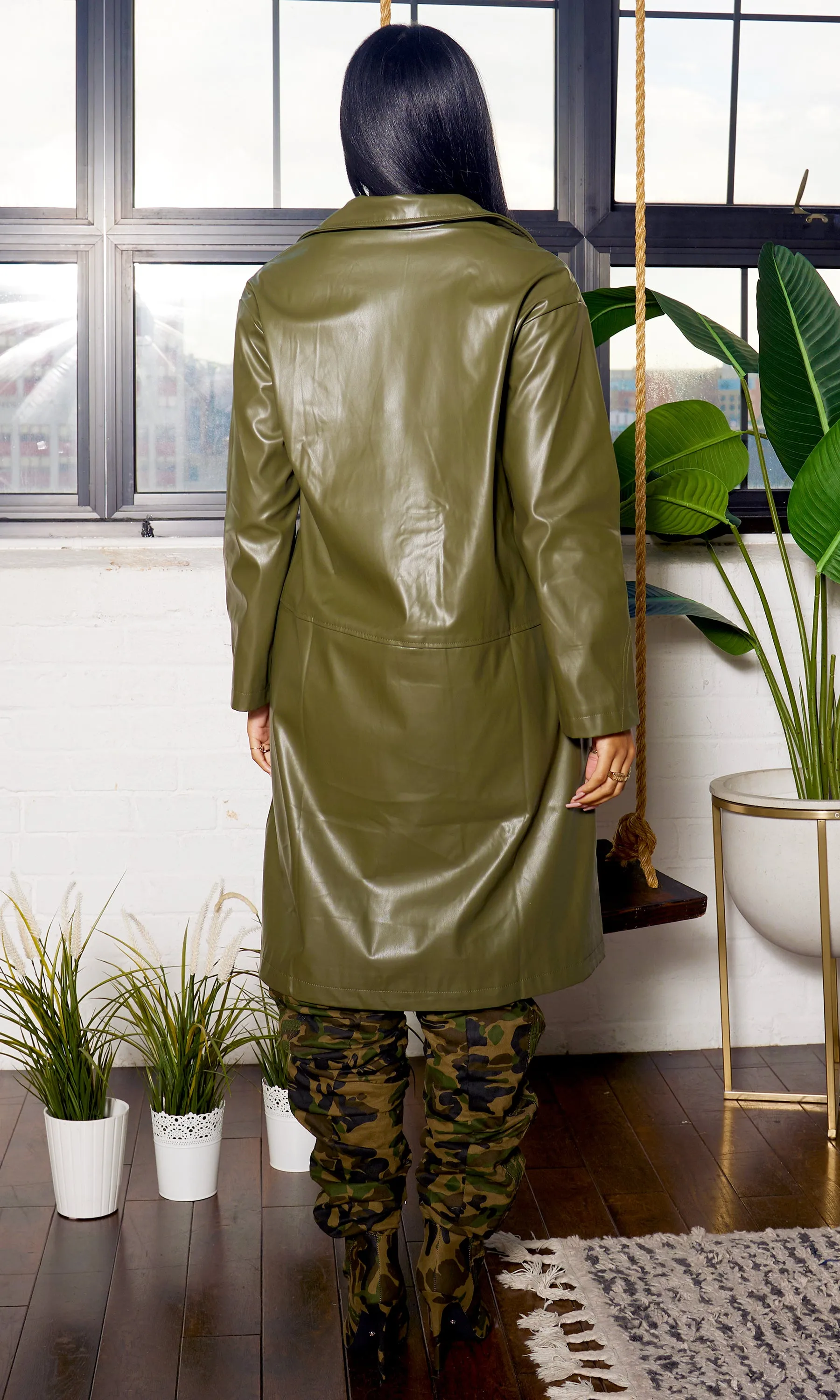 Verdant Verve Trench FINAL SALE