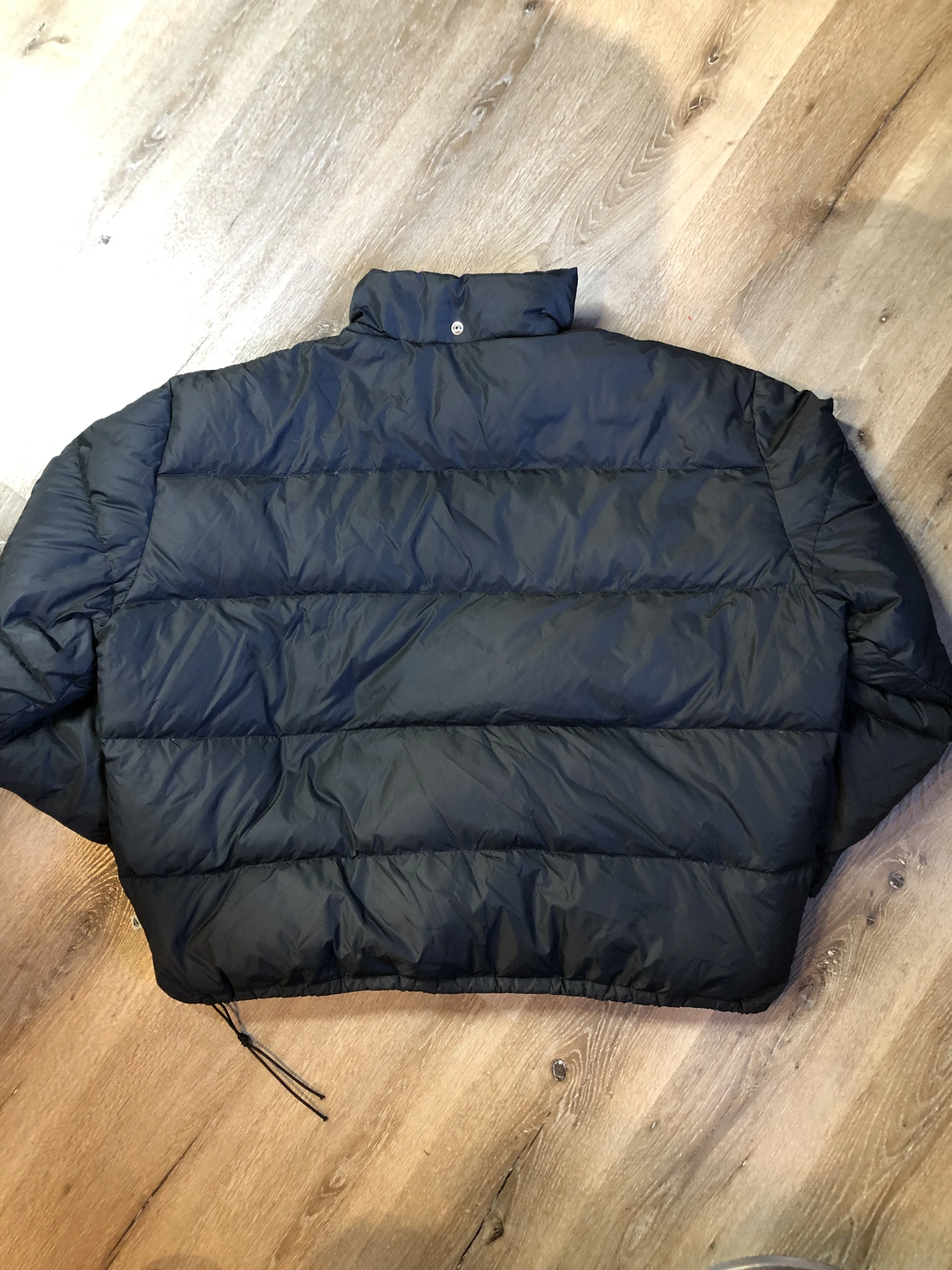 Vintage Woods Down Filled Black Anorak, Made in Canada
