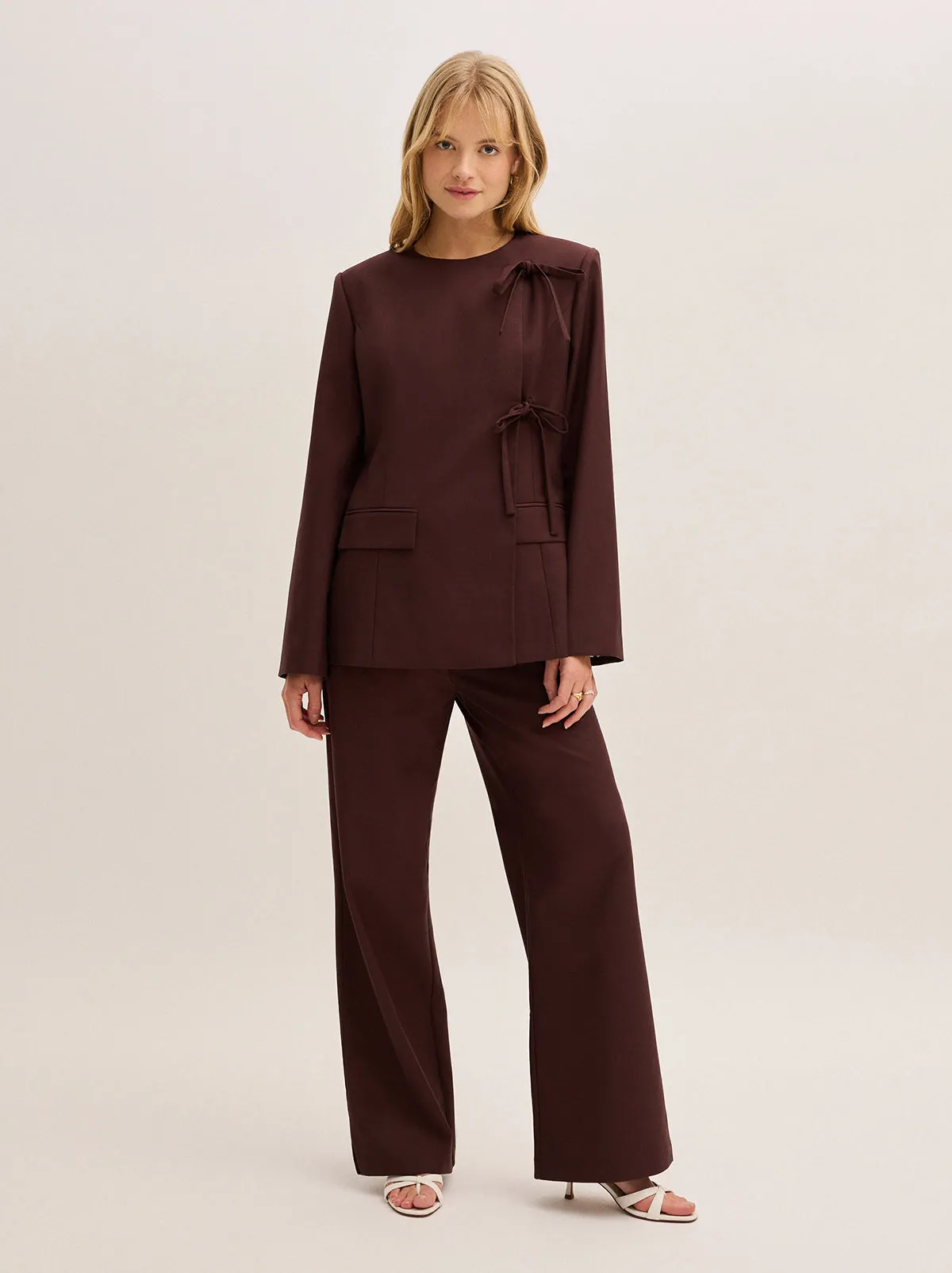 Vivienne Mocha Tailored Blazer