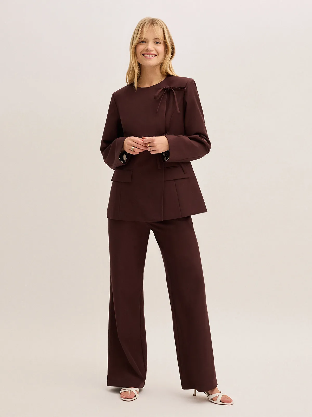 Vivienne Mocha Tailored Blazer