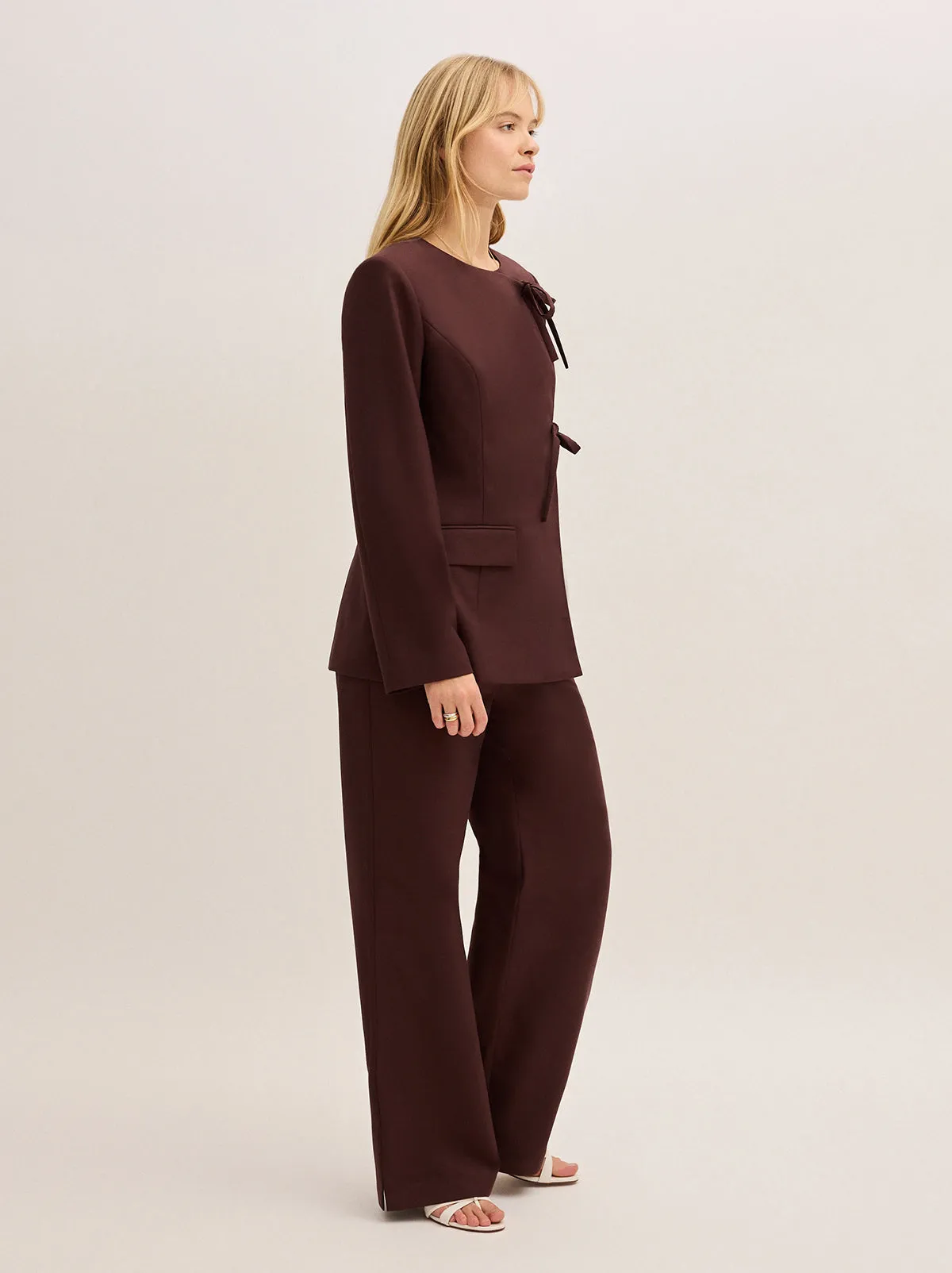 Vivienne Mocha Tailored Blazer