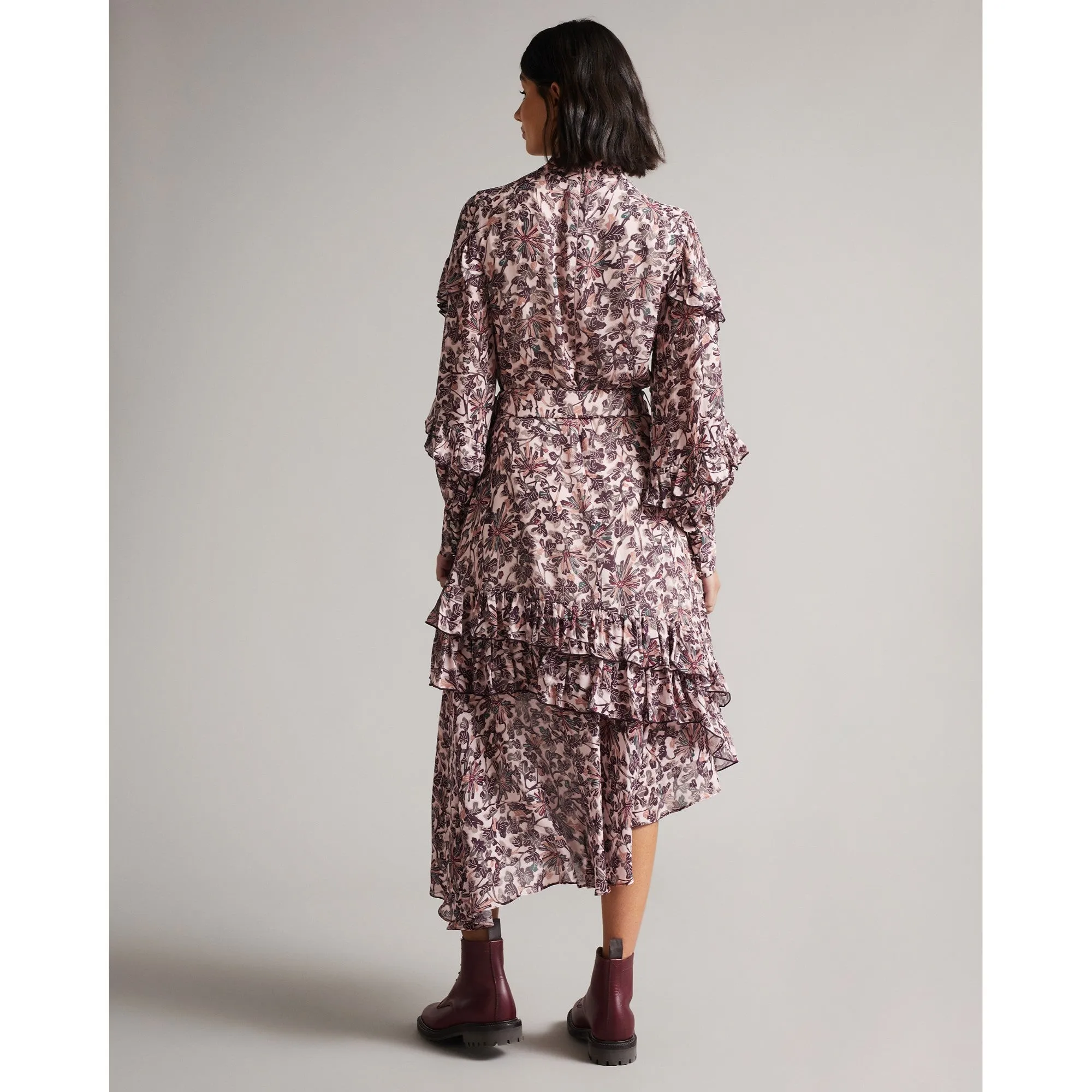 Women Wmd-Alvvaa-Gathered Layered Dress - Pink