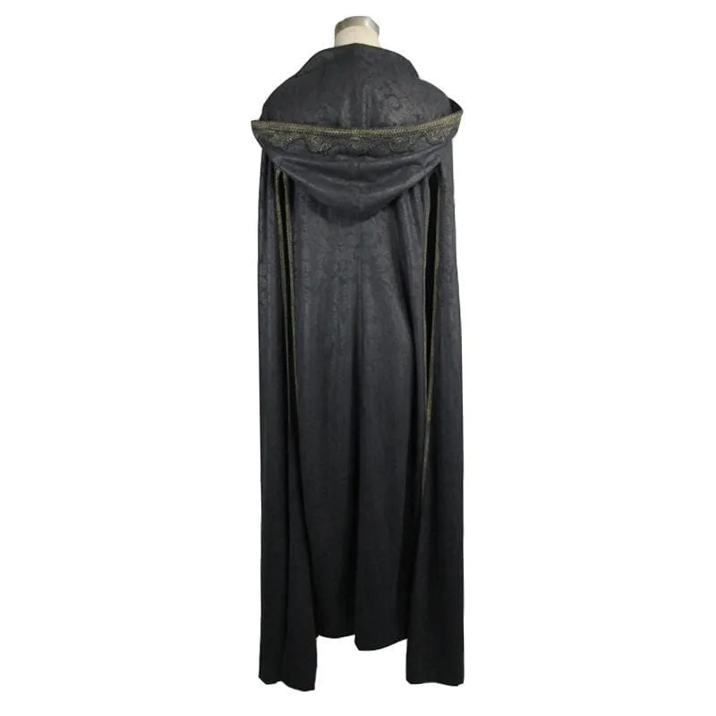 Women's Hooded Goth Cape With Long Slits