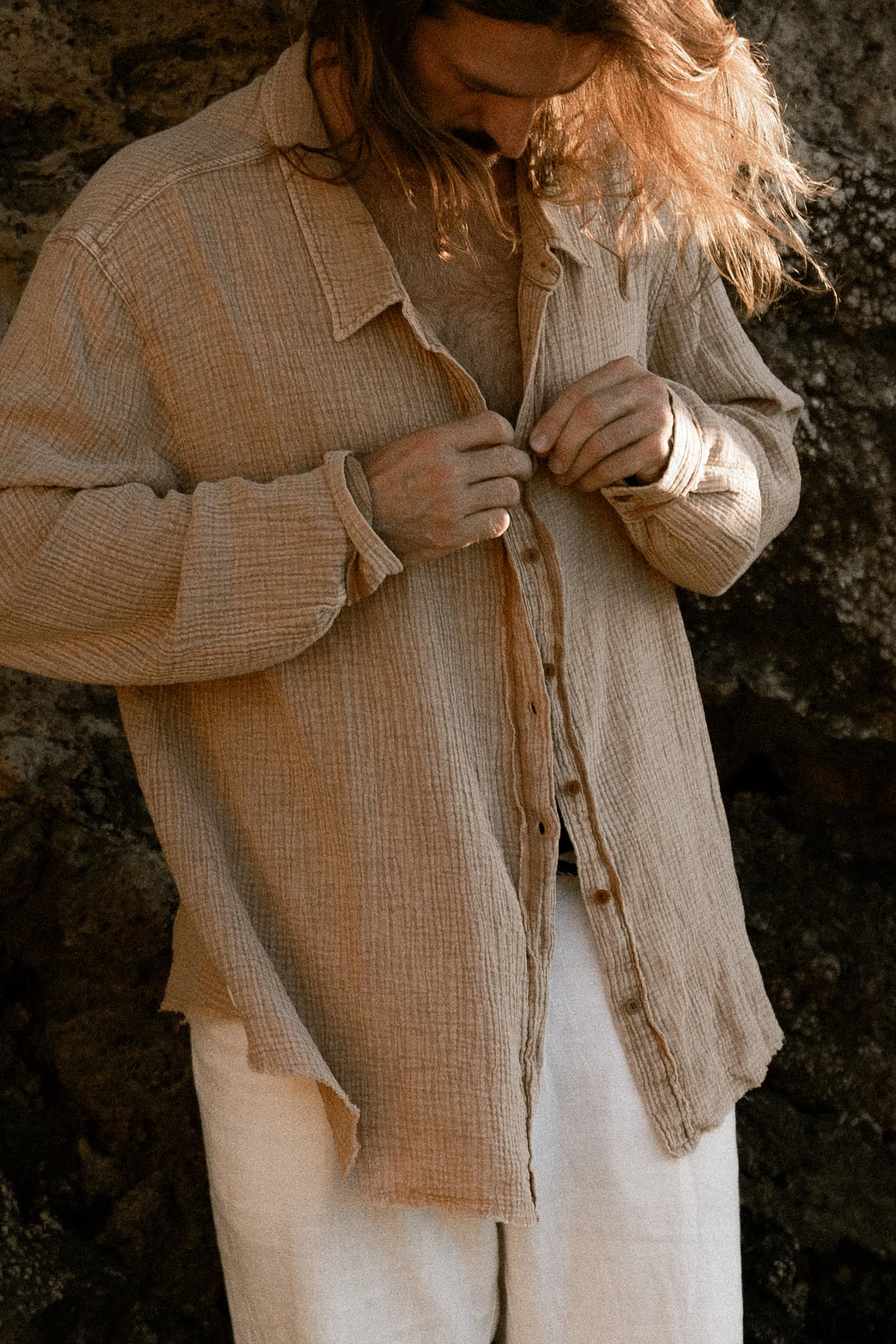 Zephyr Long Sleeve Shirt - Rust